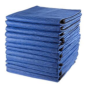 12-Pack 80"x73" Stalwart Moving Blankets (Blue) $60 + Free Shipping