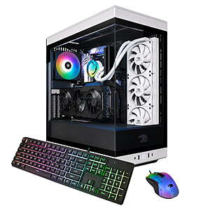 iBUYPOWER Y40 Gaming PC Desktop: Ryzen 9 9900X, RX 9070XT, 32GB DDR5, 1TB NVMe SSD $1749