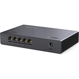 UGREEN 5-Port 2.5Gb Ethernet Switch $31.34 + Free Shipping w/ Prime or on $35+