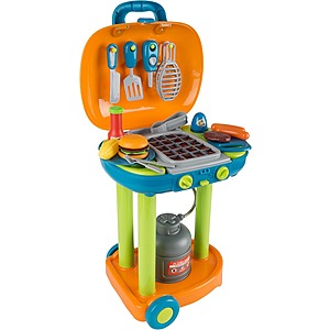 [Prime] Hey Play Pretend Play BBQ Grill Toy Set w/ Lights, Sounds & Food Accessories $5.01 + Free Shipping
