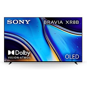 Sony 55" BRAVIA XR8B 4K UHD 120Hz OLED Smart Google TV w/ Dolby Vision HDR (K-55XR8B) $998.00 + Free Shipping