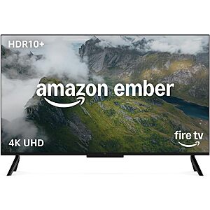[Prime] Amazon Ember 50" 4K UHD HDR10+ Smart Fire TV w/ Alexa Remote $239.95 + Free Shipping