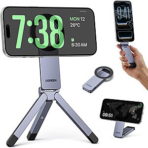 UGREEN MagSafe 360° Rotating Magnetic Phone Tripod Stand $18.99 + Free Shipping w/ Prime or on $35+