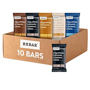 [Prime] 10-Count RXBAR Protein Bars Variety Pack $11.29 w/ S&S + Free Shipping