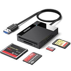 [Prime]UGREEN USB 3.0 5Gbps SD Card Hub Adapter/Reader (Black) $7.99 + Free S&H at Amazon
