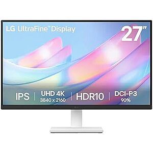 [Prime] $170.05* | 27" LG UltraFine 4K UHD 60Hz HDR10 IPS Monitor at Amazon