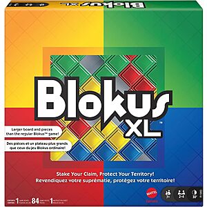 [Prime] Mattel Games Blokus XL Strategy Board Game for 2-4 Players $19.99 + Free Shipping