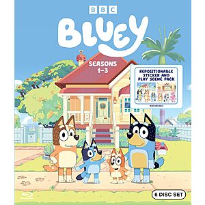 [Prime] Bluey: Seasons 1-3 (Blu-ray) $20.49 + Free S&H at Amazon