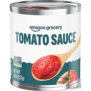 [Prime] 8-Ounce Amazon Grocery Tomato Sauce $0.36 w/ S&S + Free Shipping