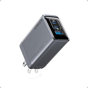 [Prime] $37.98* | 3-Port Anker Prime GaN Up to 100W Max USB Wall Charger (2x USB-C, 1x USB-A) at Amazon