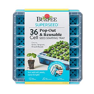 [Prime] 36 Pop-Out Cell Burpee SuperSeed Reusable Seed Starting Tray   $7.96 + Free Shipping