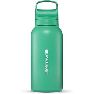 [Prime] 34-Oz LifeStraw Go Series Insulated Stainless Steel Water Filter Bottle (Cactus Green) $32.82 + Free Shipping