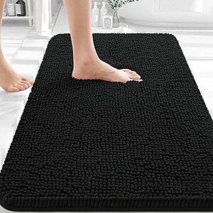 [Prime] $9.48* | 30" x 20" Olanly Extra Soft Absorbent Chenille Bath Rug: Grey at Amazon