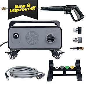 Prime, Chemical Guys Electric Pressure Washer PM2000 PRO – 2030 PSI, 1.77 GPM, 25’ Flex Hose, Compact Design, 360° Casters, Standard Connections, Cable Storage – EQP411, $134.99