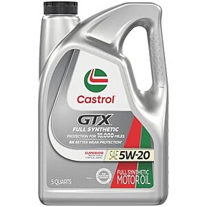 [Prime, SnS] $19.35* | 5-Qt Castrol GTX Full Synthetic Motor Oil (5W-20) at Amazon