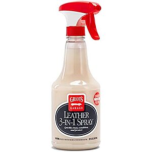 [Prime, SnS] $10.25* | 22-Oz Griot's Garage Leather 3-In-1 Spray Cleaner Conditioner at Amazon
