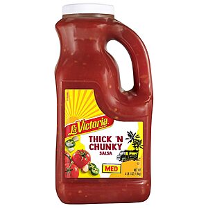 [Prime] 67-Ounce La Victoria Thick 'N Chunky Medium Salsa $4.71 w/ S&S + Free Shipping