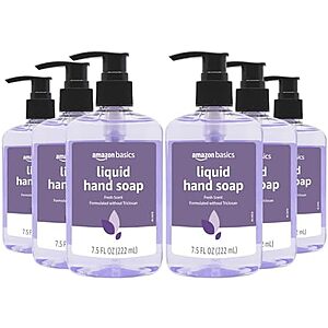 Prime: 6-Pack 7.5-Oz Amazon Basics Original Fresh Liquid Hand Soap $4.23 w/ S&S + Free Shipping