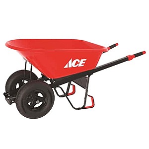 $118.99 ACE HDWR REWARDS Ace HDPE Wheelbarrow 6 cu ft free pick up