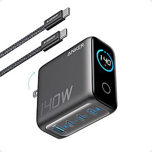 [Prime] Anker 140W 4-Port GaN USB-C Charger Block w/ Smart Display & Touch Controls (Includes 5' Cable) $59.99 + Free Shipping