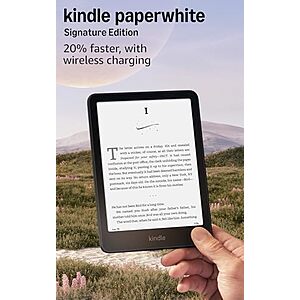 [Prime] $144.99* | 32GB Amazon Kindle 7" Paperwhite Signature Edition WiFi Tablet (various colors) + 10% Back w/ Prime Visa Card at Amazon