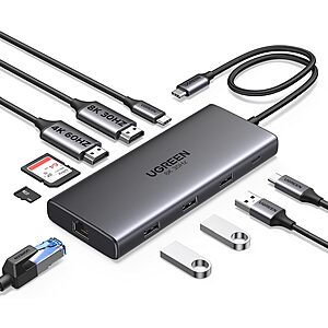 UGREEN 10-in-1 Revodok Pro 210 USB-C Docking Station w/ Dual HDMI 4K@60Hz, 100W PD & Gigabit Ethernet $35.99 + Free Shipping