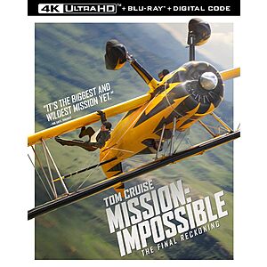 [Prime] Mission: Impossible 8: The Final Reckoning $15.99 + Free Shipping