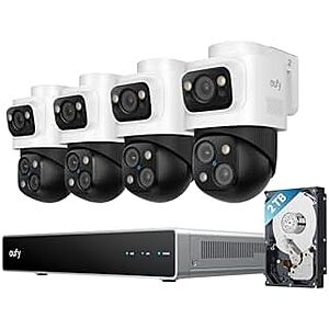 [Prime] $999.99* | Prime: eufy 4K 4-Bullet Cam Triple Lens Wired PoE NVR S4 Max Security Camera System at Amazon