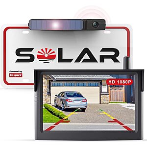 [Prime] Foxpark Solar Wireless 1080P Backup Camera w/ 5" Monitor $79.99+ Free Shipping