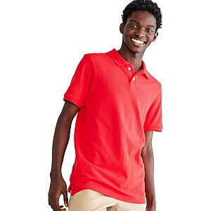 [Prime] Aeropostale Men's Aero Uniform Cotton Blend Polo Short Sleeve (True Red) from  $5.79 + Free Shipping
