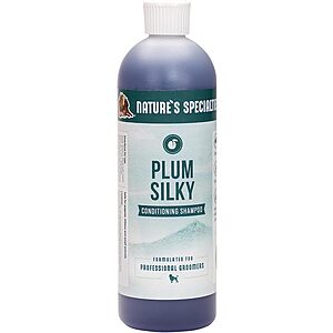 [Prime] 16-Ounce Nature's Specialties Plum Silky Ultra Concentrated Dog Shampoo & Conditioner w/ Silk Proteins $18.99 w/ S&S + Free Shipping