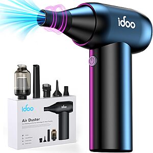 iDOO 3-Speed Cordless Rechargeable Air Duster & Blower $19.94 + Free Shipping w/ Prime or on $35+
