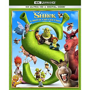 Shrek 4-Movie Collection - 4K Ultra HD + Digital [4K UHD] $23.49 Amazon
