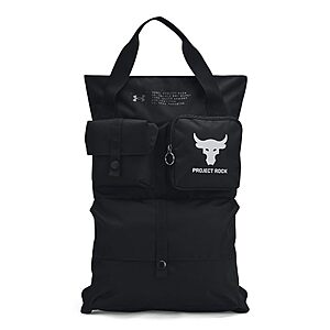 [Prime] 19L Under Armour Project Rock Gym Sack (Black/Mod Grey) $12 + Free S&H at Amazon