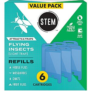 6-Count STEM Flying Insect Light Trap Refill Cartridges $10.99 + Free Shipping w/ Prime or on $35+