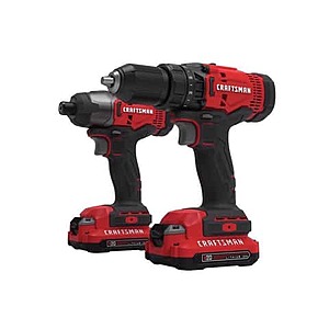 $99 Ace Rewards Pick Up CRAFTSMAN V20 Cordless Brushed 2 Tool Drill/Driver and Impact Driver Kit
