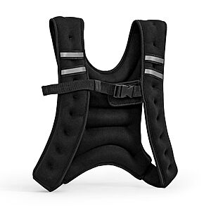 [Prime] 12 Lbs Tone Fitness Black Weighted Vest $9.98 + Free S&H at Amazon