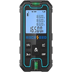 [Prime] $15.18* | RockSeed Portable Laser Distance Meter w/ 2 Bubble Levels at Amazon
