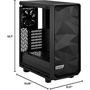 [Prime] Fractal Design Meshify 2 Compact ATX Glass Mid Tower Computer Case $101.24 + Free S&H at Amazon