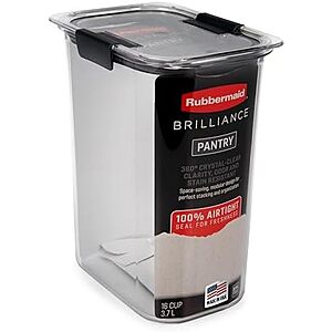 $14.39* | 16-cup Rubbermaid Brilliance Airtight Food Storage Container at Amazon