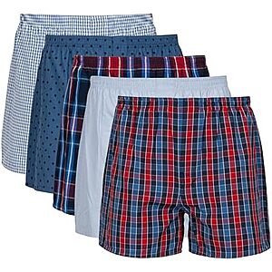 5-Pack Gildan Mens Underwear Boxers (assorted varieties) Amazon $16.13 and up