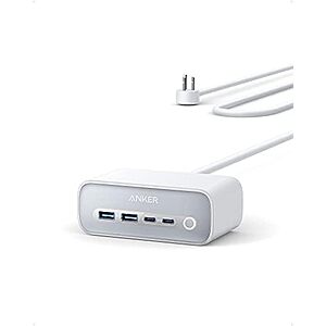 [Prime] $29.99* | Anker 525 7-in-1 Charging Station w/ 5' Cord (2x USB-C, 2x USB-A, 3x AC) at Amazon