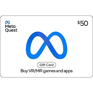 [Prime] $42.50 | $50 Meta Quest Digital Currency [Digital Code] at Amazon