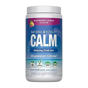 [Prime] 16-Oz Natural Vitality Calm Magnesium Citrate Powder (Raspberry Lemon) $14.90 w/ S&S + Free Shipping