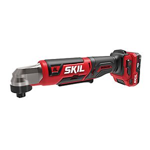 $80- SKIL PWR CORE 12 Brushless 12V 1/4-Inch Hex Right Angle Impact Driver Kit, Includes 2.0Ah USB-C Battery and 20W Charger - RI5745A-11