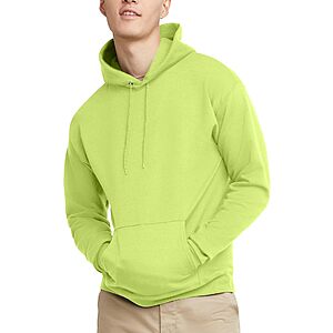 Hanes EcoSmart Fleece Hoodie (Safety Green, Size M-2X) $8.59 + Free Shipping