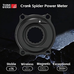 ThinkRider PP5 Spider Dual-Sided Power Meter, High Precision Cycling 110 BCD 4-Bolt Aluminum Crankset, BlE/ANT+ Compatible, Lightweight for Road Bikes $69 + Free Shipping $65.7