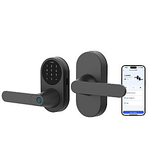 Aqara U300 Smart Lever Lock w/ Apple Home Key, Matter/Thread & Fingerprint — Black $169.99 @ Amazon