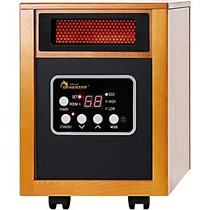 [Resale, AC] $52.92 | Dr Infrared Heater 1500-Watt Portable Space Heater (Used - Like New) at Amazon
