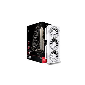 XFX Swift AMD Radeon RX 9070 OC White Triple Fan Gaming Edition with 16GB GDDR6 HDMI 3xDP, AMD RDNA 4 RX-97SWFB3W9 $579.99